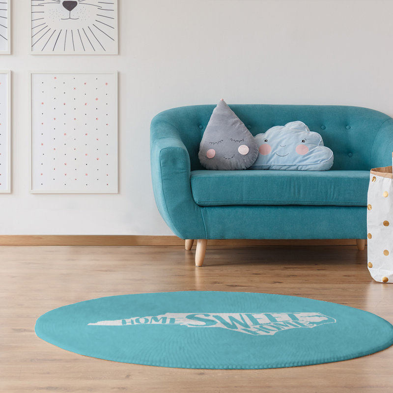 Chenille Indoor Rug, Round 5'