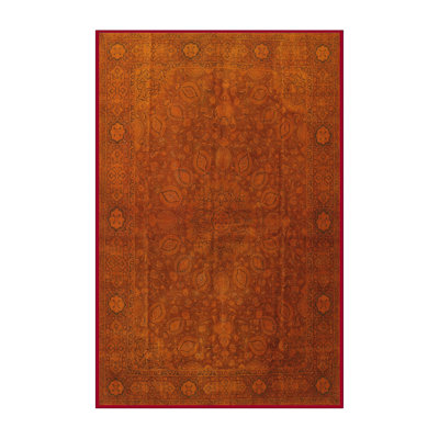 Tapis orange Southwestern Burn
