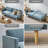 Twin 76.8'' Velvet Convertible Sofa-1677554203