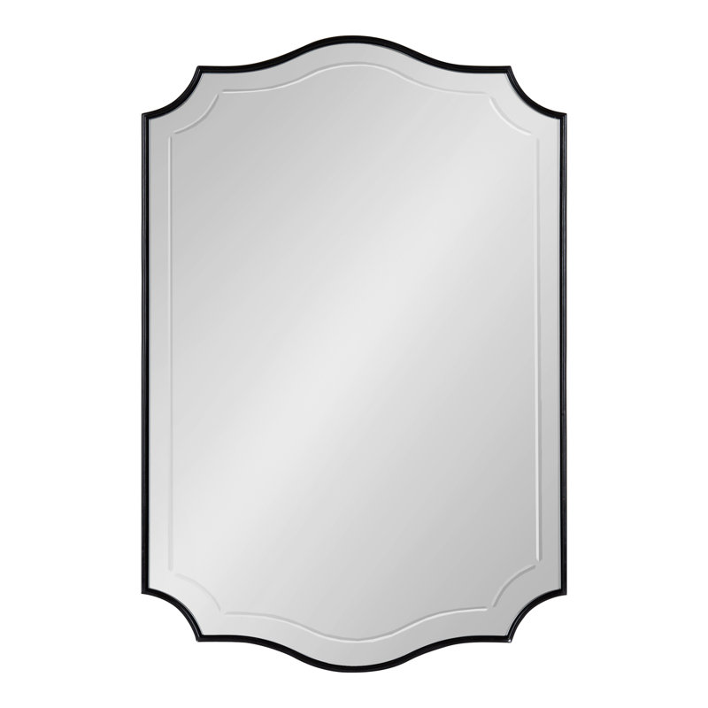 Miroir d'appoint mural Koeppe, Noir, 30 po x 20 po