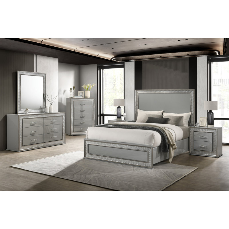 Ensemble de chambre à coucher 6 pièces Minardi, Grand