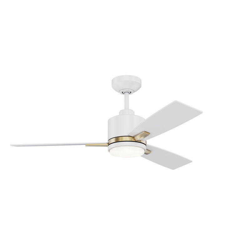 Ventilateur de plafond 42 po avec lumières DEL NUvel 42, Blanc mat