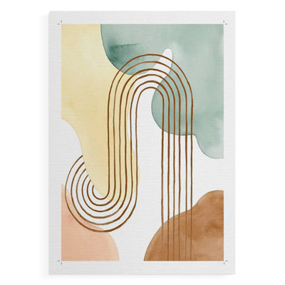 Spring Shapes I - Impression sur toile seulement - NON-CADRE