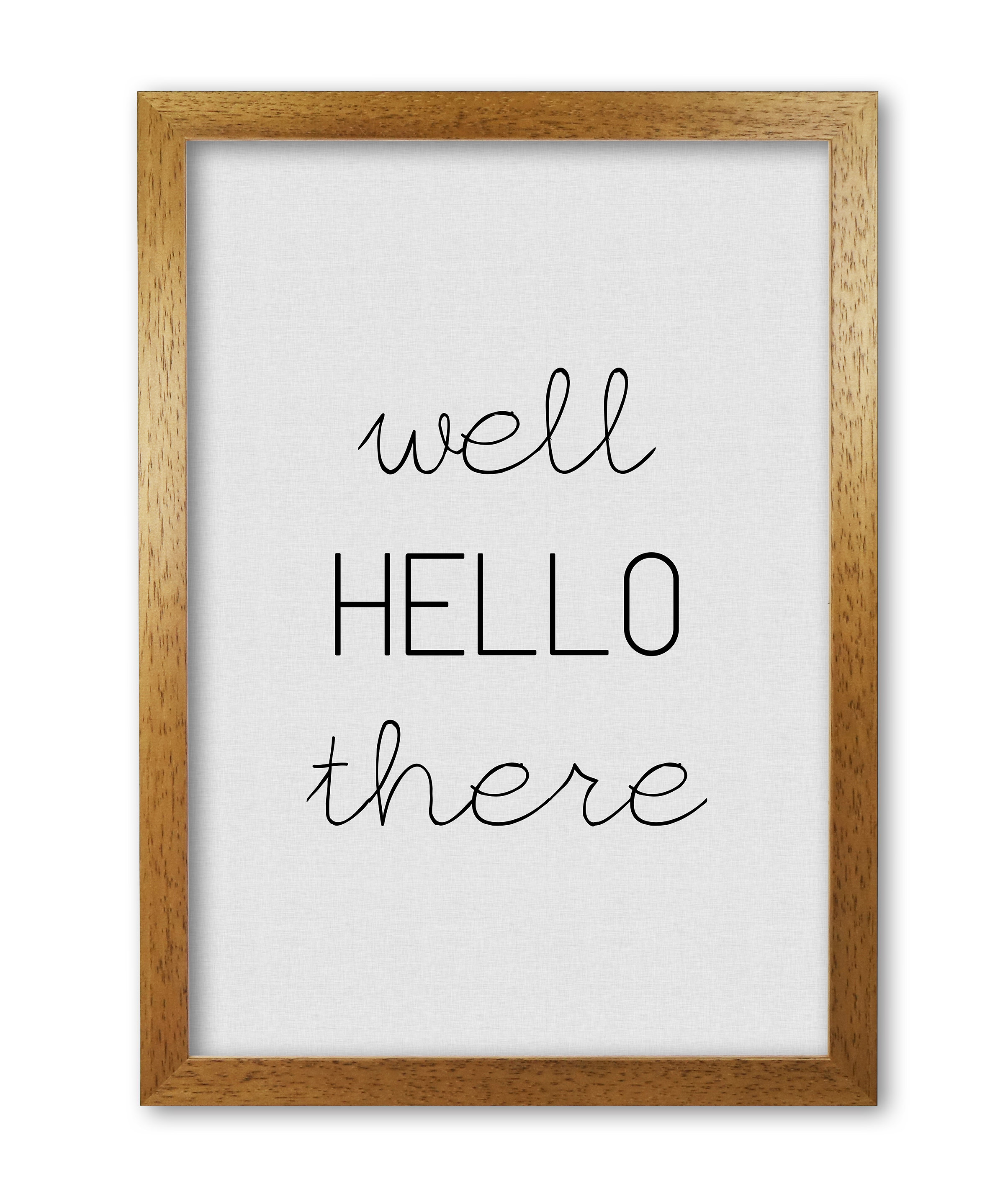 East Urban Home 'Well Hello There' Textual Art | Wayfair.co.uk