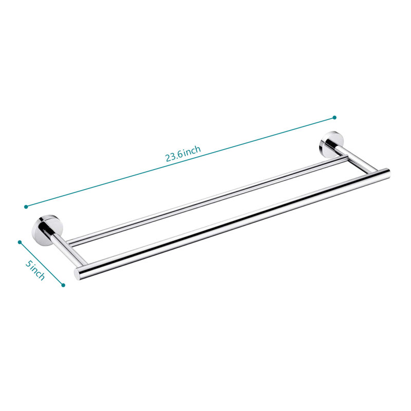 23.6'' Towel Bar Wall Mounted, Chrome