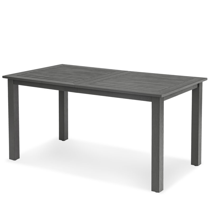 Outdoor Dining Table, Dark Grey