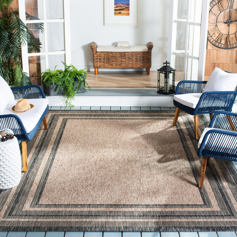 Tapis intérieur / extérieur à motif géométrique Sayde Performance, Rectangle 5 pi 3 po x 7 pi 7 po