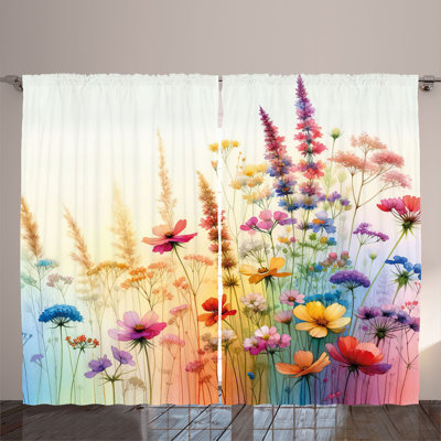 Hiemkea Semi Sheer Curtain Pair