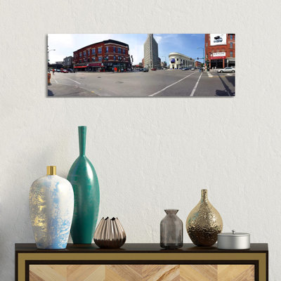 Buildings In A City, Wicker PArk And Bucktown, Chicago, Illinois, USA - Wrapped Canvas Panoramic Print