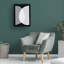 «Tom Quartermaine», art abstrait sur toile Mid-Century noir et blanc 2-2059995869