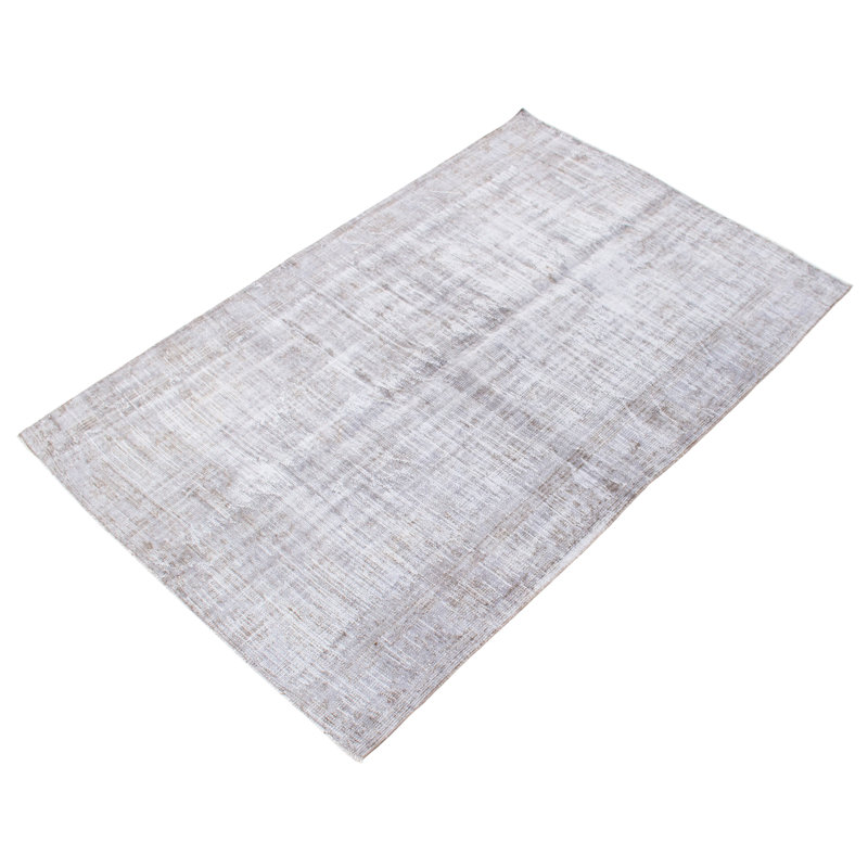 Tapis unique en laine noué à la main de style années 2000 de 5 pi 7 po x 6 pi 8 po Oliver-Tashani