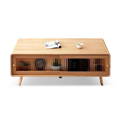 Solid + Manufactured Wood Round Coffee Table