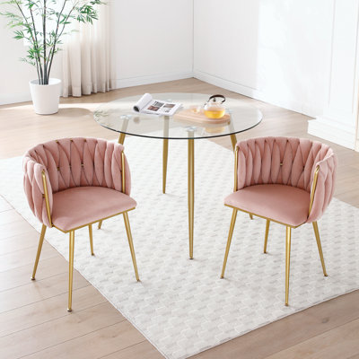 Modern Velvet Dining Chairs Set of 2