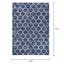 Sultan Geometric Trellis Dusk Blue Performance Area Rug-25536385