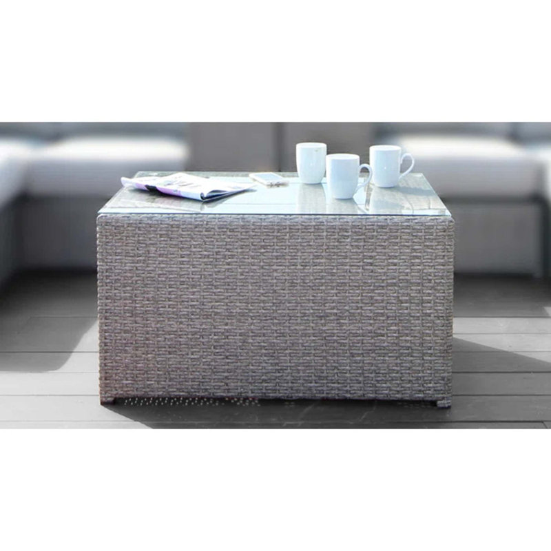 Fully Assembled Coffee Table, Gray Mix