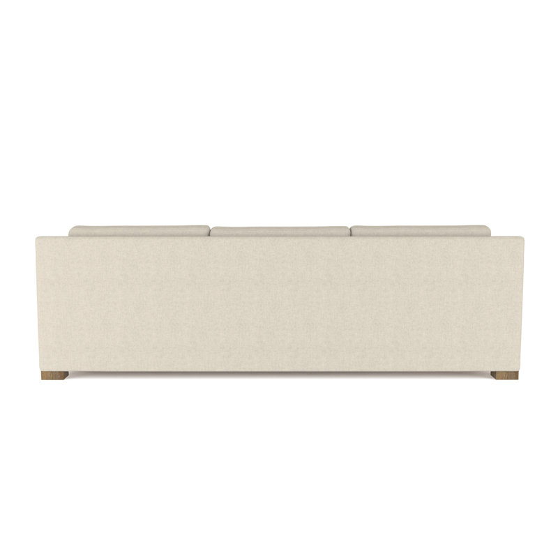 Mercer Track-Arm Sofa, Weathered, 33.5" H x 108" W x 39" D, Box Weave Linen Oyster