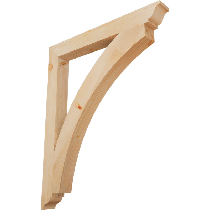 Thorton Traditional Bracket, 44"H x 3.5"W x 36"D, Douglas Fir (Smooth)