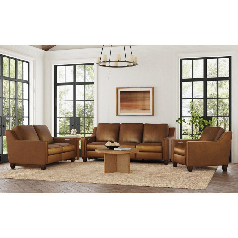 Ensemble de fauteuil inclinable électrique Finnegan 3 pièces, Brown