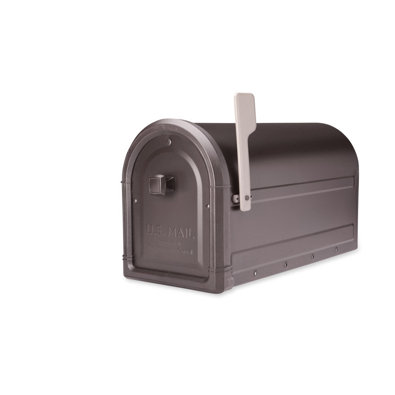 Roxbury Rubbed Bronze Aluminum Post Mount Mailbox