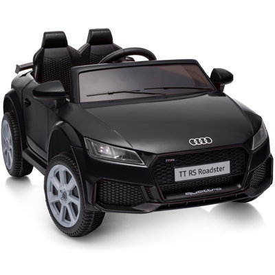 Licensed Audi TT RS 6V Ride on Toy, Electric Car Toy for Ages 1-3 w/ Remote & Bluetooh,  Black