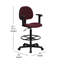Chaise de dessinateur commerciale à hauteur réglable avec anneau de pied réglable-30771052-30771054