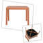 Ensemble de conversation moderne 3 pièces avec coussins confortables et table d'appoint toutes saisons pour l'extérieur et l'intérieur-9288425