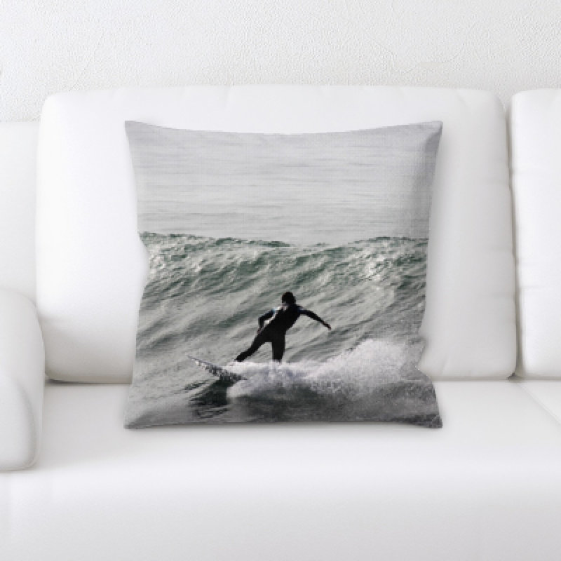Microsuede Reversible Throw Pillow