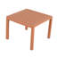 Holiday - Ensemble de meubles d'intérieur / extérieur 2 pièces 1 chaises et 1 table basse en PP imperméable - Ensemble de conversation pour patio facile à assembler (brun abricot)