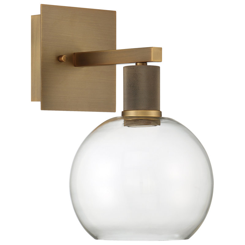 Southglenn Armed Sconce, Antique Brushed Brass