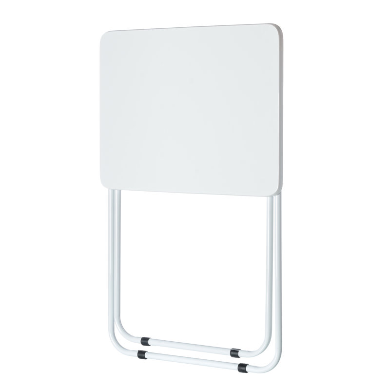 Strauser 47.5cm Rectangular Portable Folding Table, White