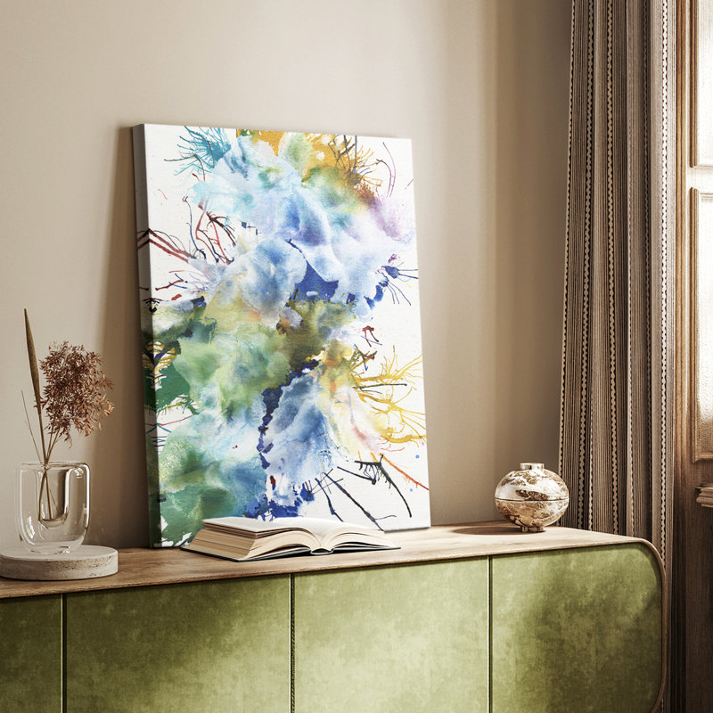 Like An Iris I -Custom Wrapped Gallery Cavas, 18" H x 12" W