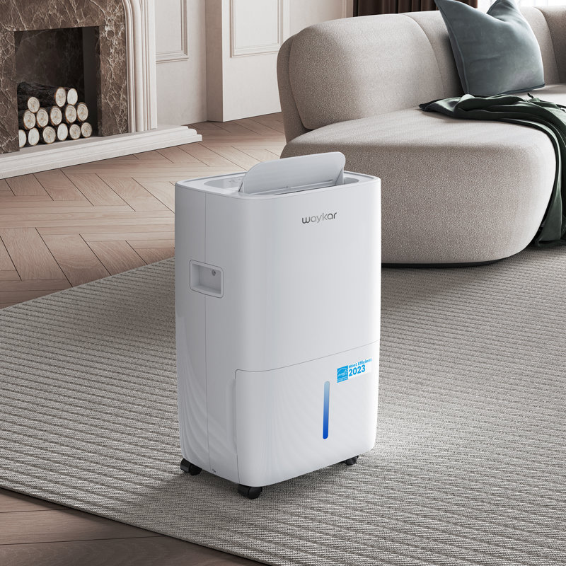 Waykar 2000 Sq. Ft White Portable Dehumidifier with Humidistat