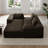 Balli 105'' Upholstere Boneless Compression Sofa, 2-Piece Corduroy Sofa Free Combination Cloud Sofa, No Assembly Required Modular Sectional Sofa Couch for Living Room, Deep Seat-1421451271-1421451269