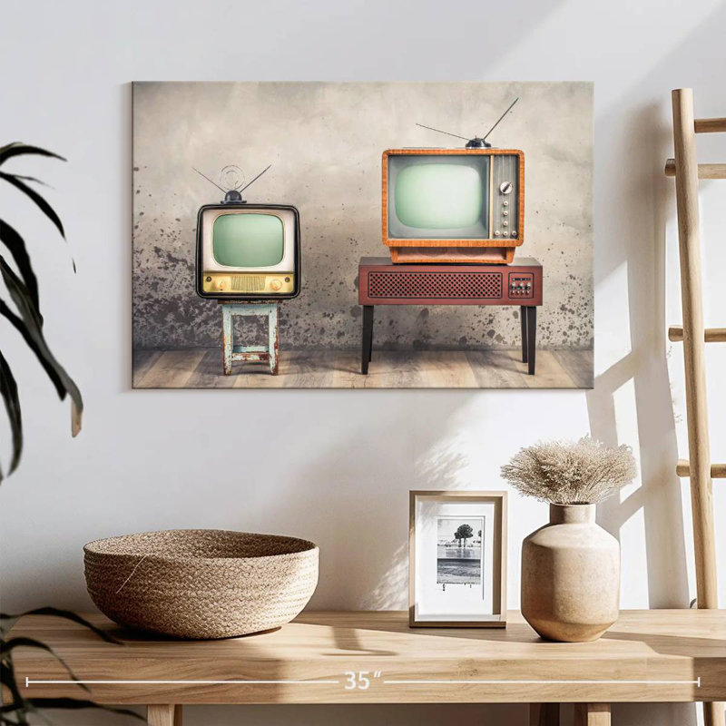 Senne Analog Televisions, 8" H x 12" W