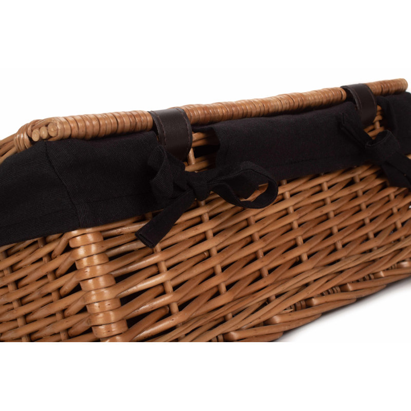 Wicker Basket Hamper with Black Lining