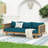 Claremont 3 Seater Daybed With Rattan Arms-648468046-648468043