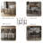 Set Of 2 Barstools Faux Leather Upholstered Bar Stools Modern Metal Frame Dining Chairs For Counter, Kitchen Island-1055298662-1055298660