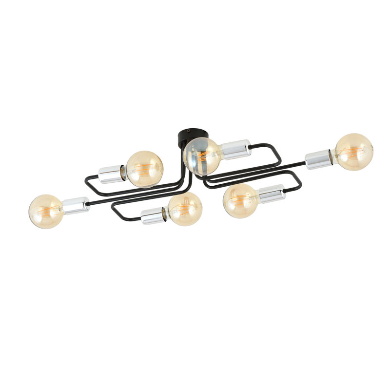 Murillo 6 - Light Sputnik Chandelier, Silver
