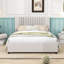 Lit plateforme tapissier avec tiroirs et lit gigogne Vanderhoof-231932574-231932575