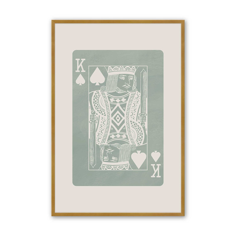 Impression de carte «Sage King», Or poli, H 15,25 po x l 12,25 po