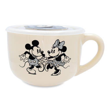 Disney - Mickey & Minnie - Stackable Espresso cups 'red' + saucers