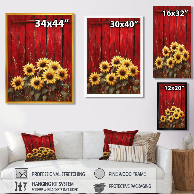Draylan - Floral Canvas Art Print, H 32 po x l 24 po, Reproduction encadrée d'une seule photo, Blanc