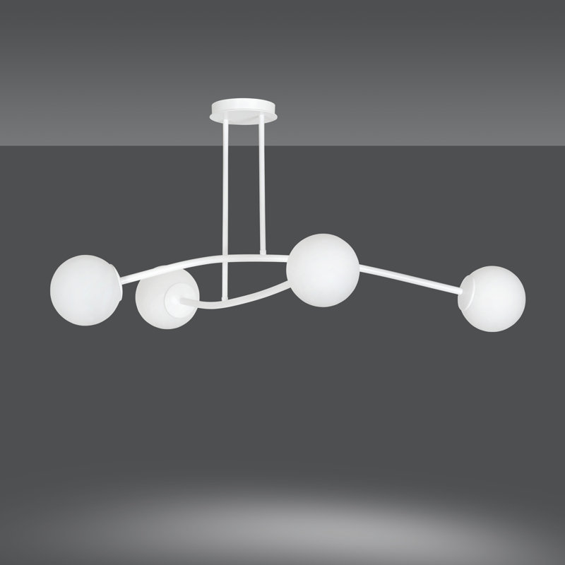 Galewood 4 - Light Unique/Statement Pendant, White
