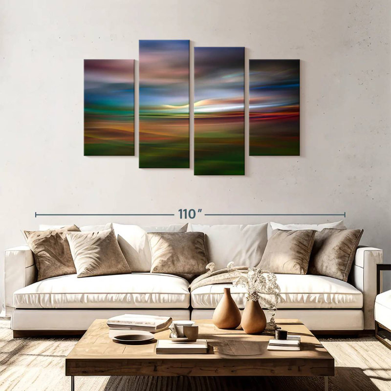 Avery Palouse Evening Abstract, 48" H x 75" W