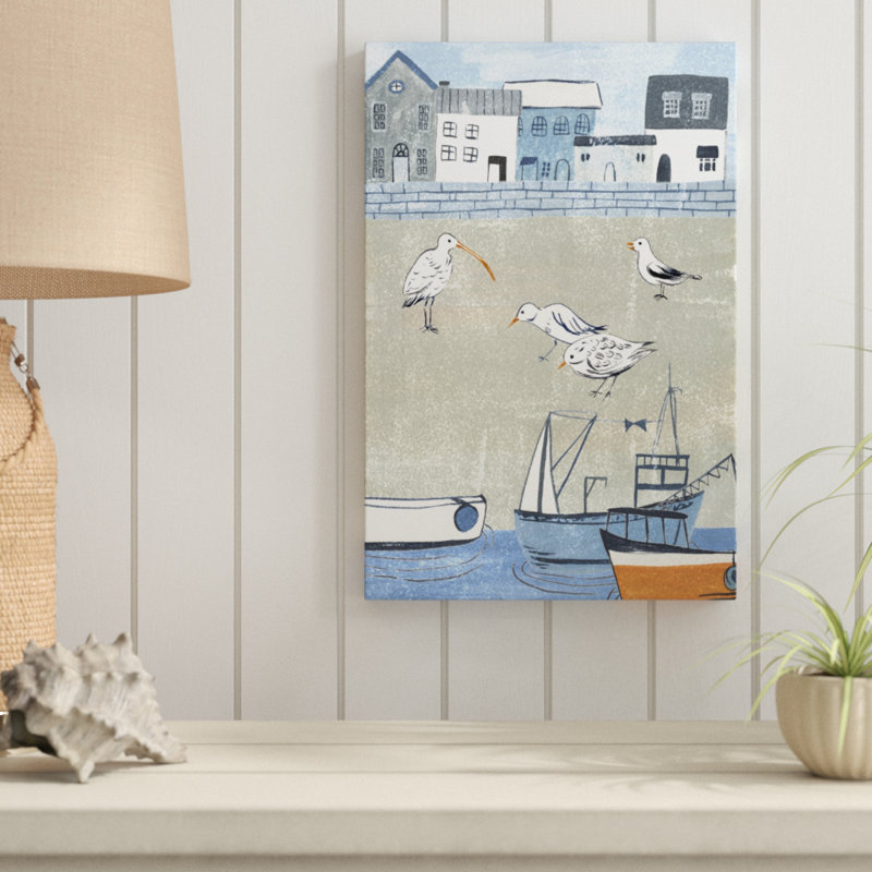 Sailors Rest II by Melissa Wang - Painting, Wrapped Canvas, 46cm H x 30cm W