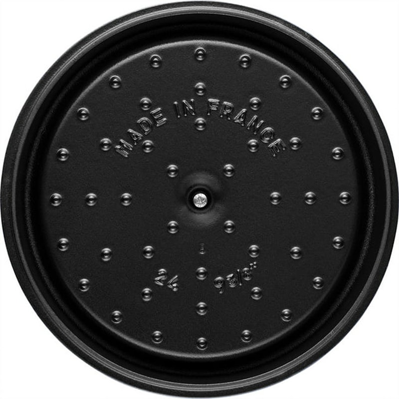 4.97-qt Cast Iron Round Dutch Oven, Black