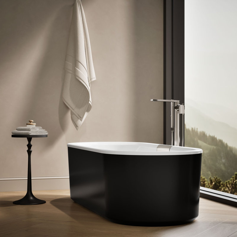 Volute 70-7/8 In. X 30-3/8 In. Freestanding Bath With Shroud