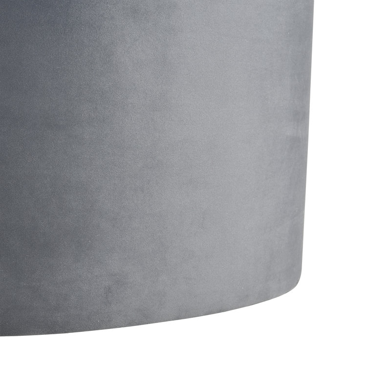 Repose-pieds avec rangement Linder - Gris anthracite, Gris