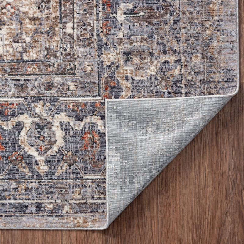 6 Oriental Area Rug in Ivory, Rectangle 2' x 3'