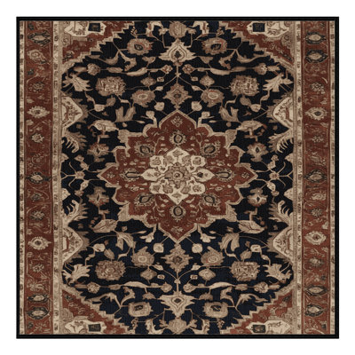 Tapis brun lavable à la machine